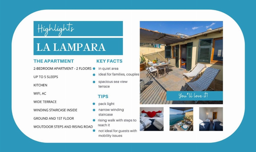 La Lampara Sea View Terrace Apartment Main image